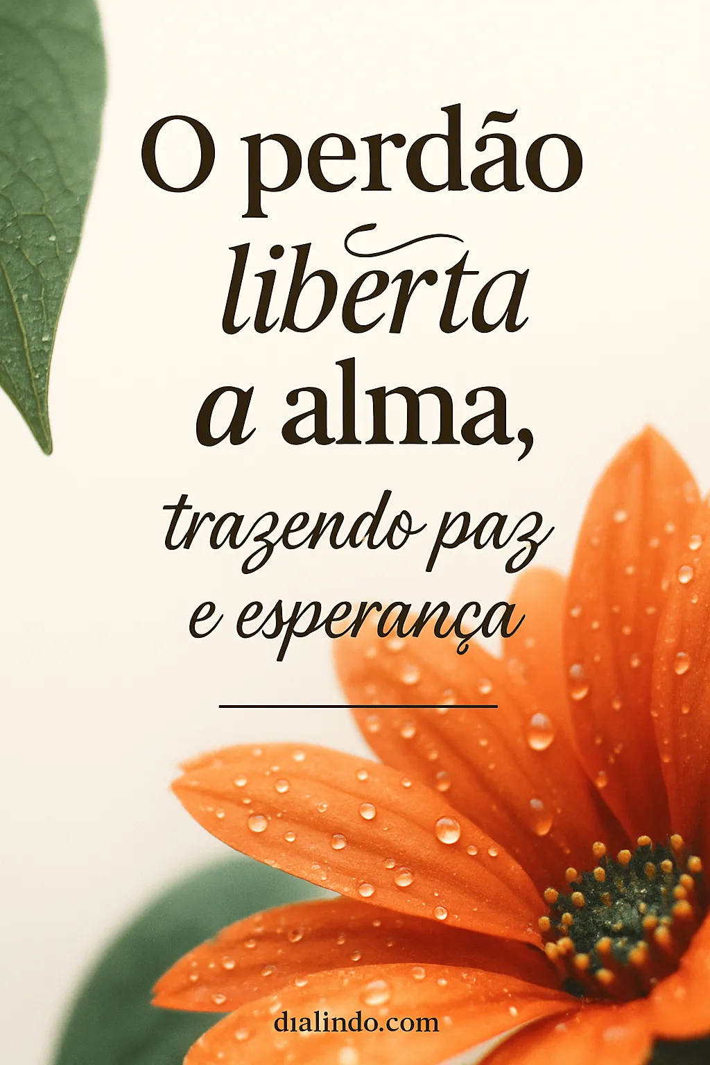 Perdão: Paz Almejada