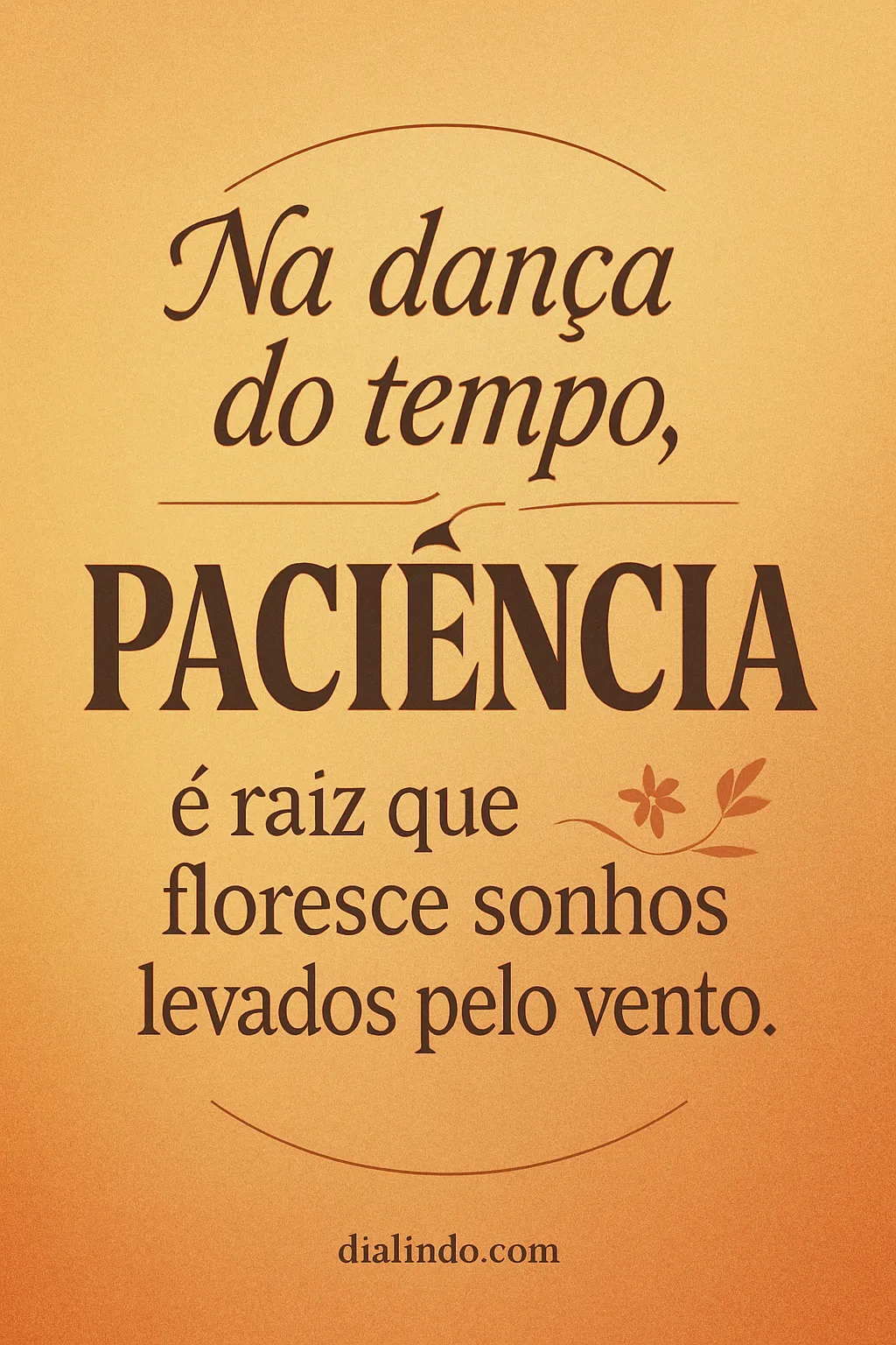 Florescer na Dança do Tempo