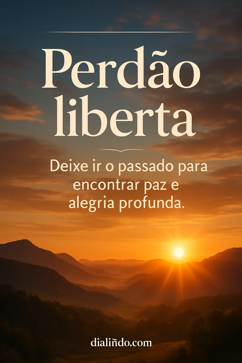 Perdão: Paz Profunda
