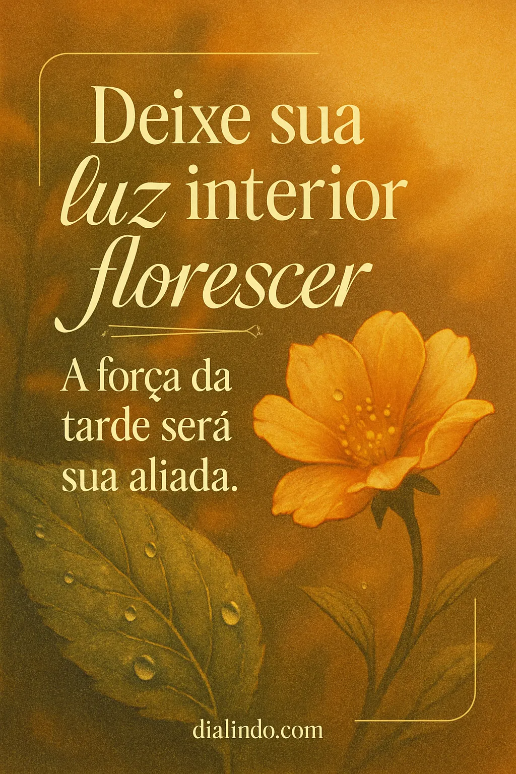 Florescer na Luz Tardia
