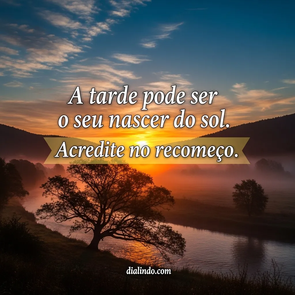 Tarde: Seu Novo Amanhecer