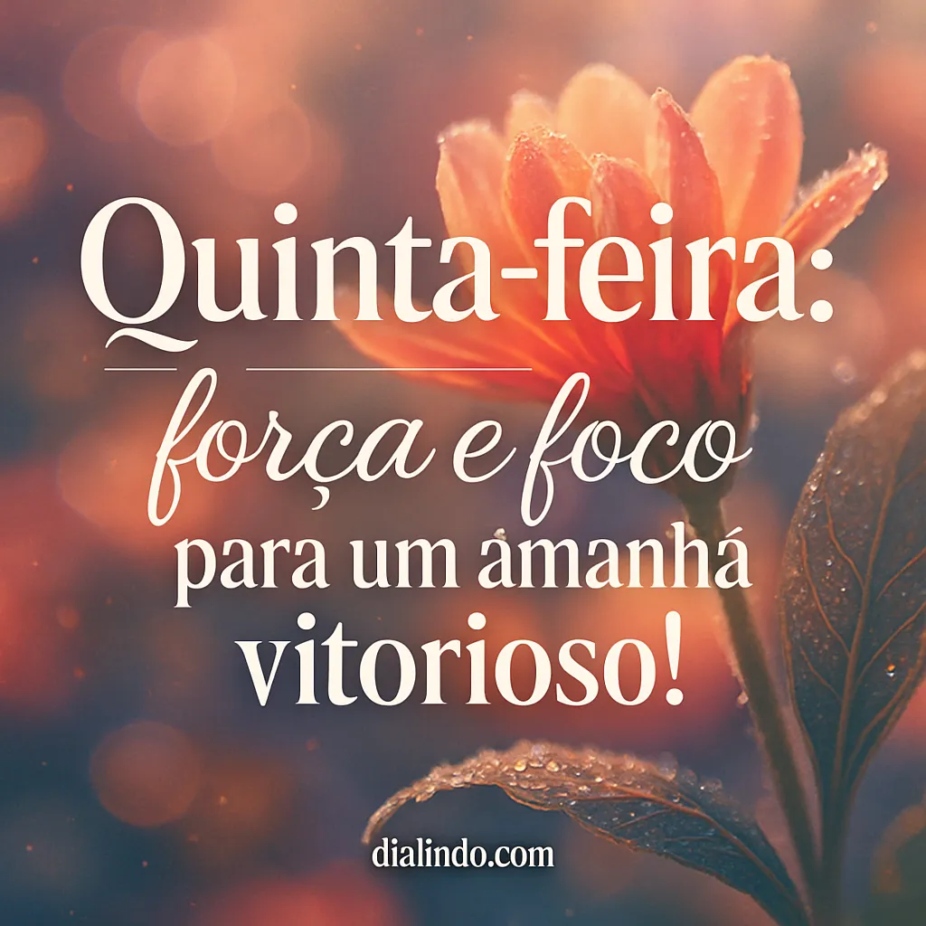 Quinta: Forja o Amanhã