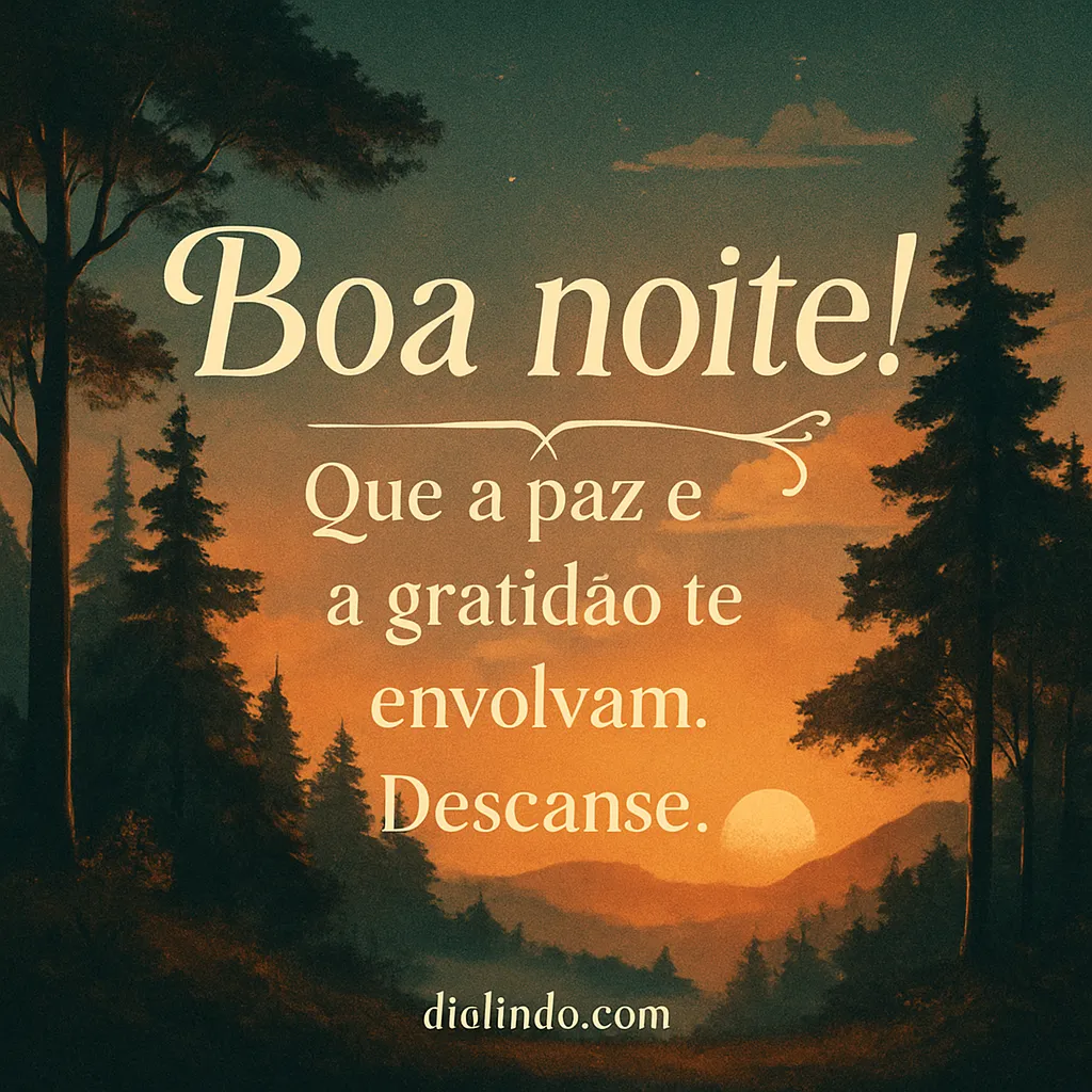 Paz, Gratidão, Descanso Sereno