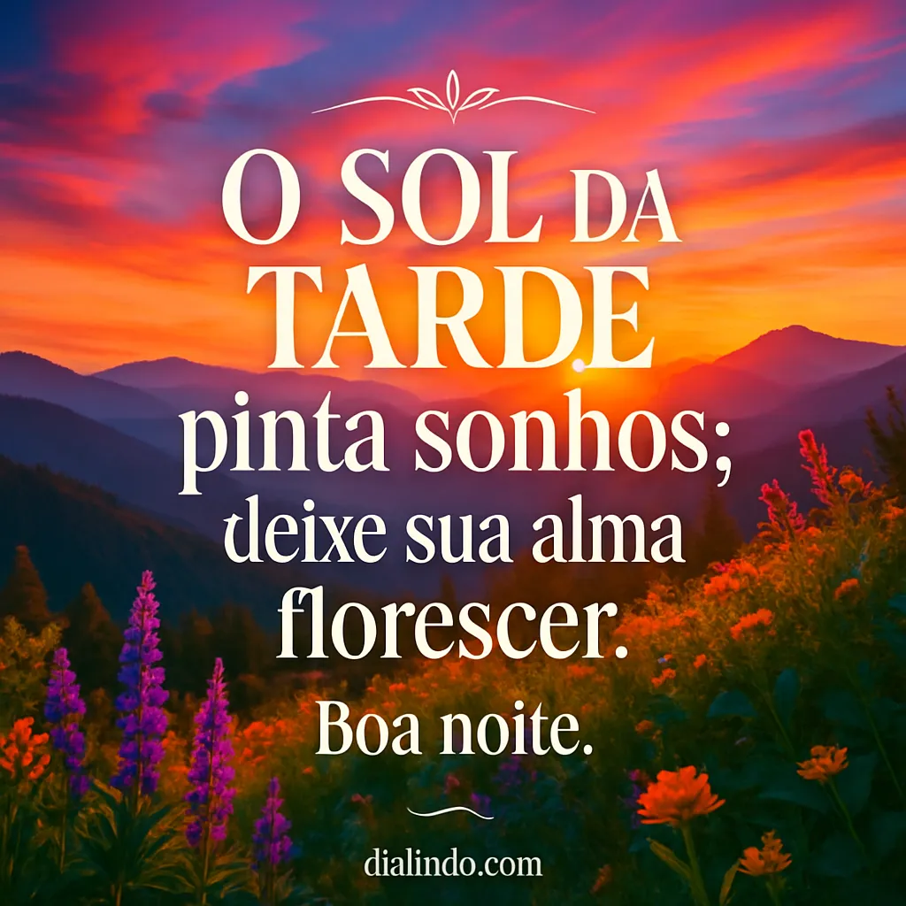 Florescer ao Pôr do Sol