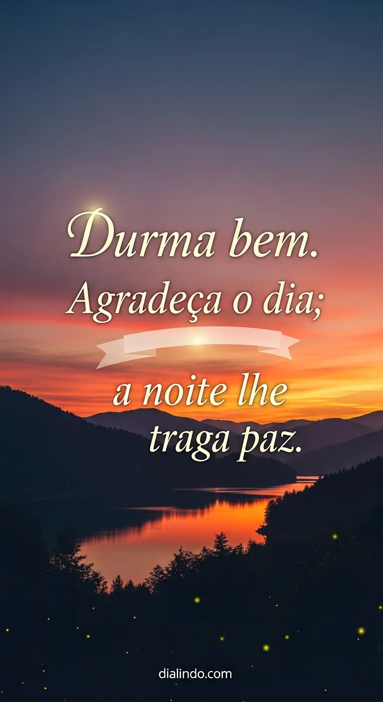 Gratidão Noturna, Paz Serena