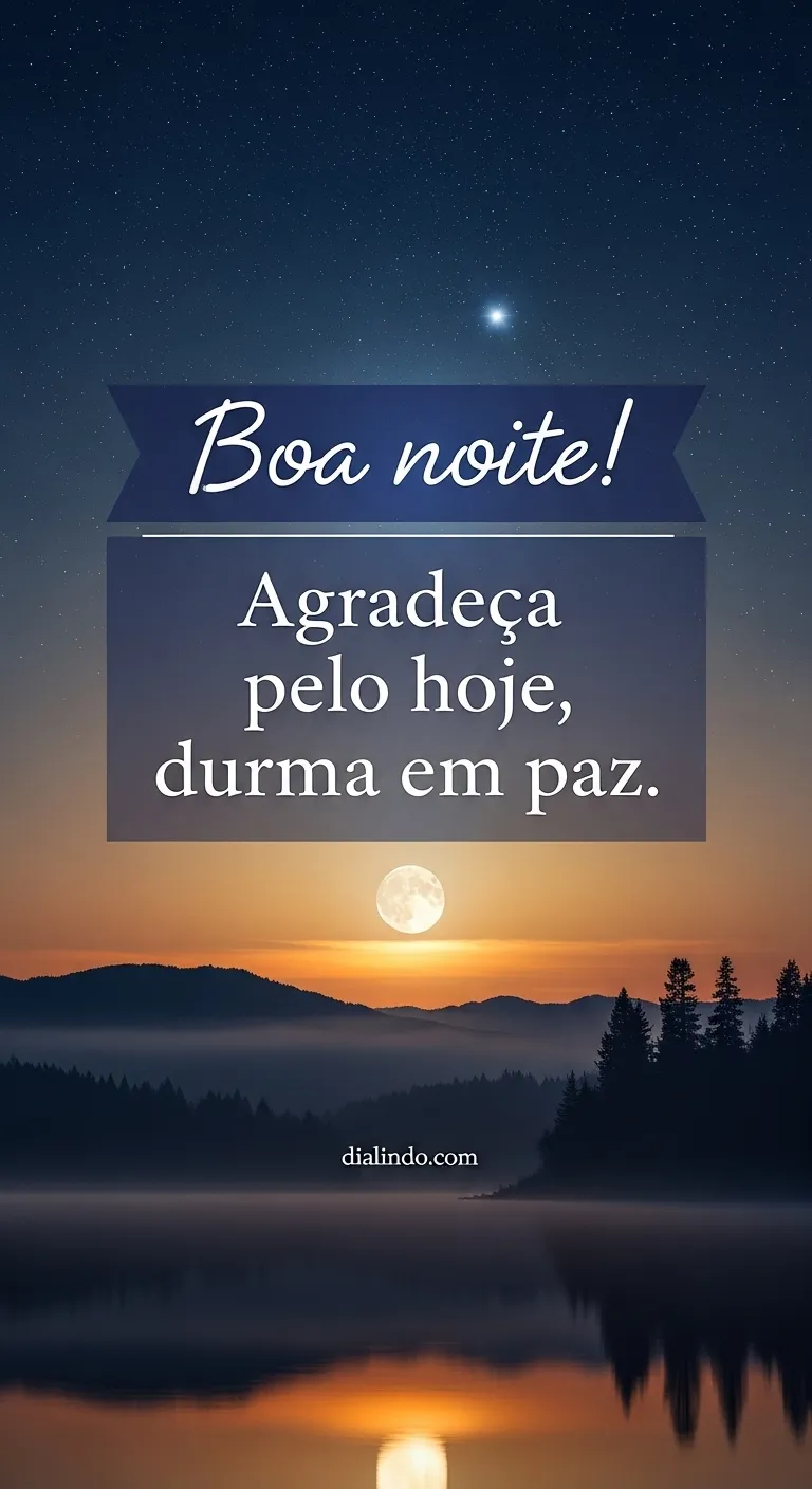 Gratidão Noturna, Paz Serena
