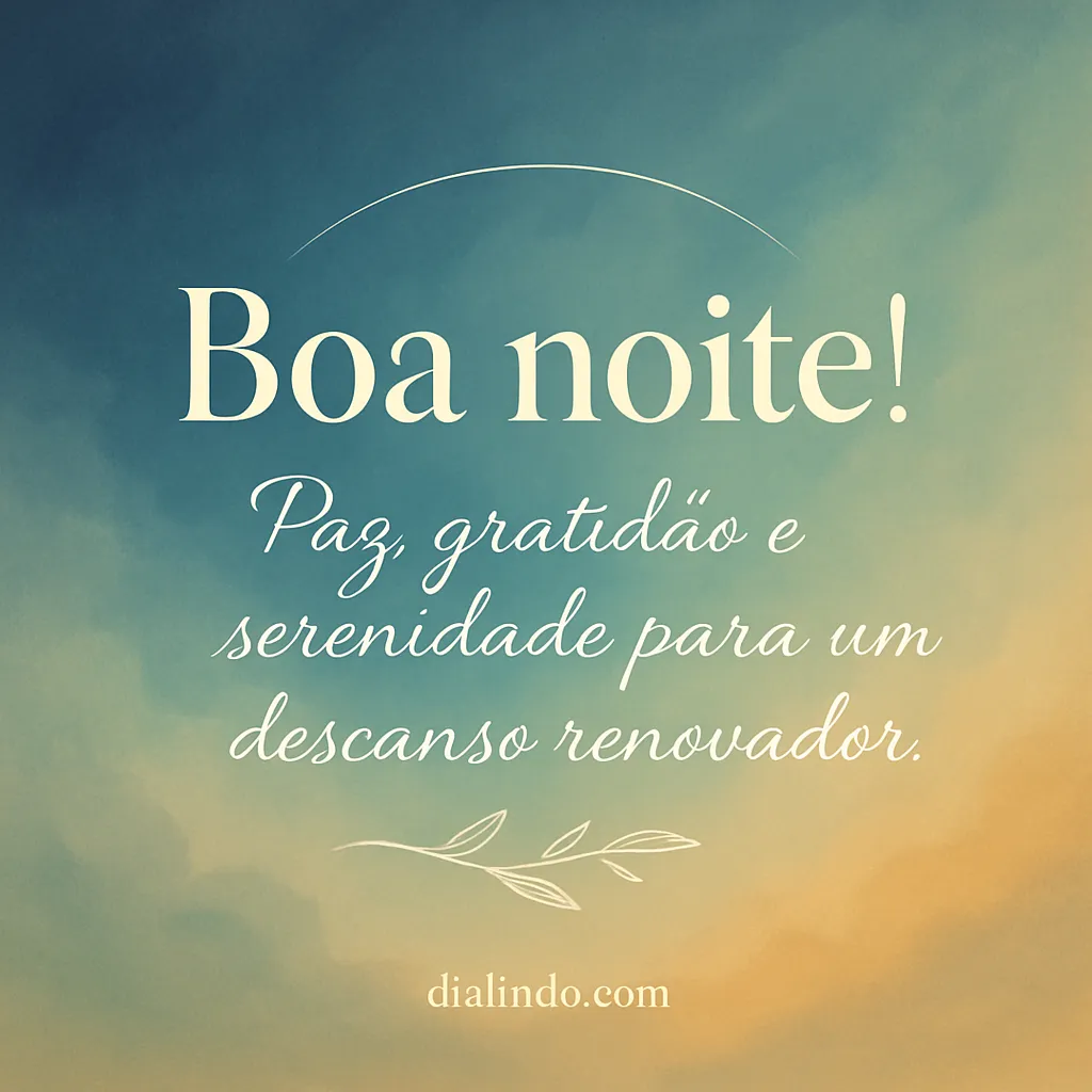 Descanso Serenidade Gratidão