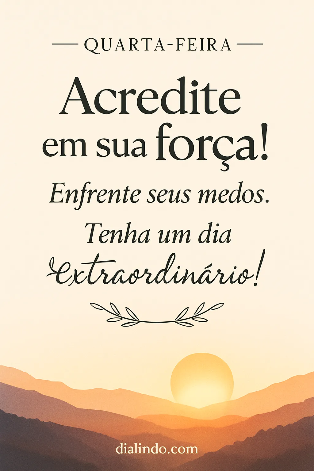Extraordinário: Enfrente e Acredite
