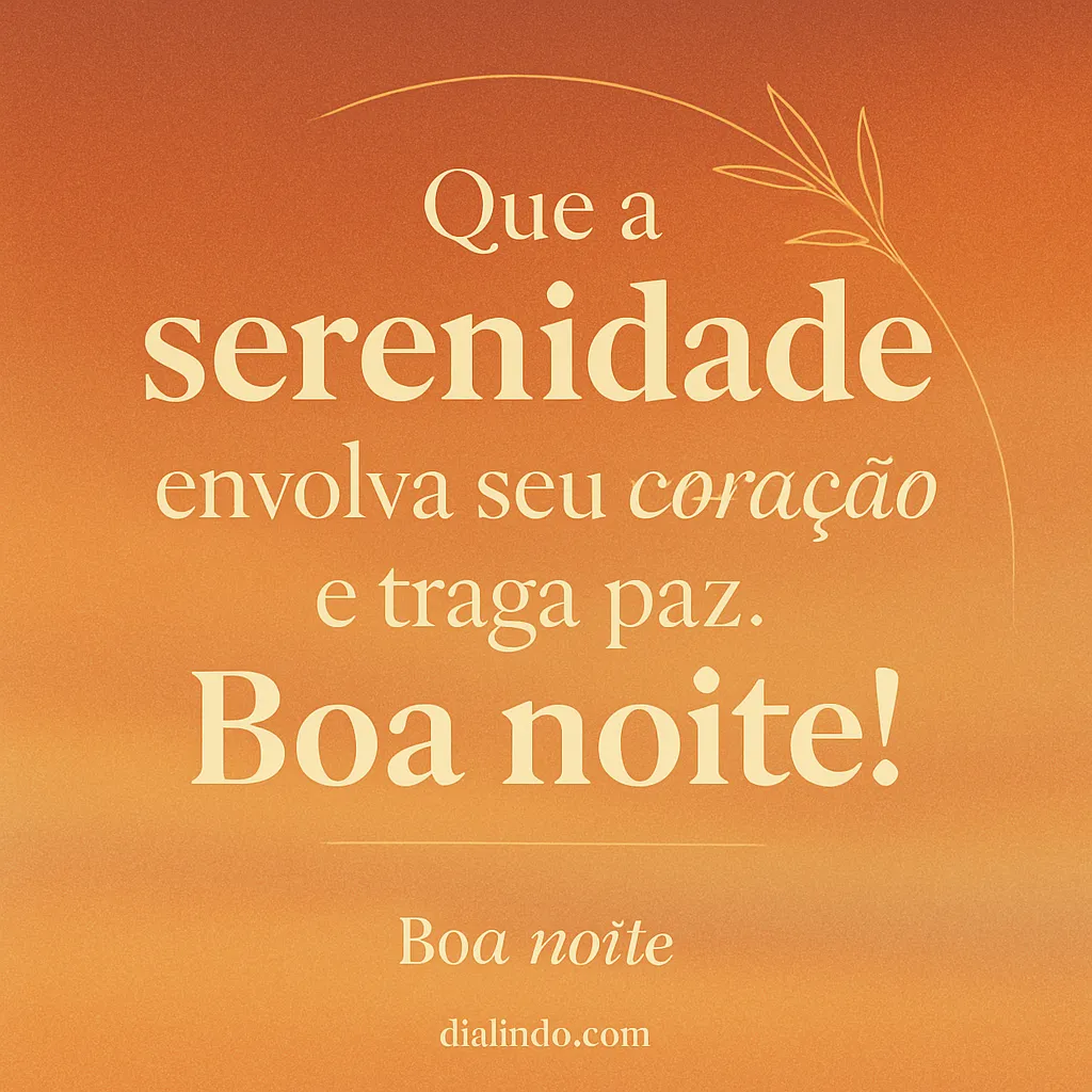 Serenidade que Acalma a Alma