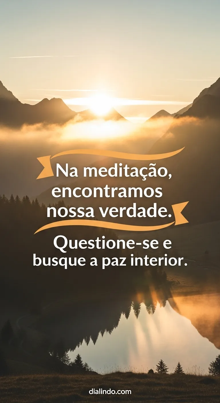 Verdade e Serenidade na Meditação