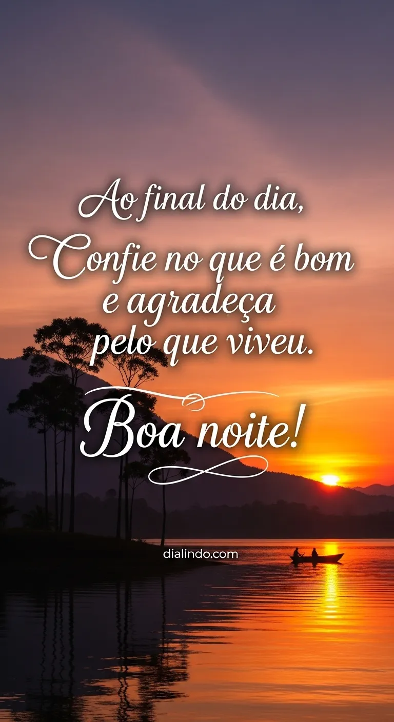 Gratidão e Confiança ao Anoitecer