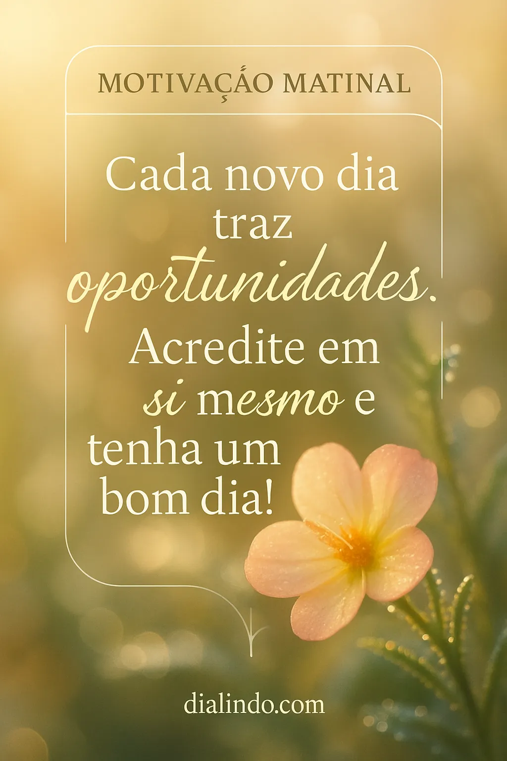 Oportunidades à Vista: Acredite!