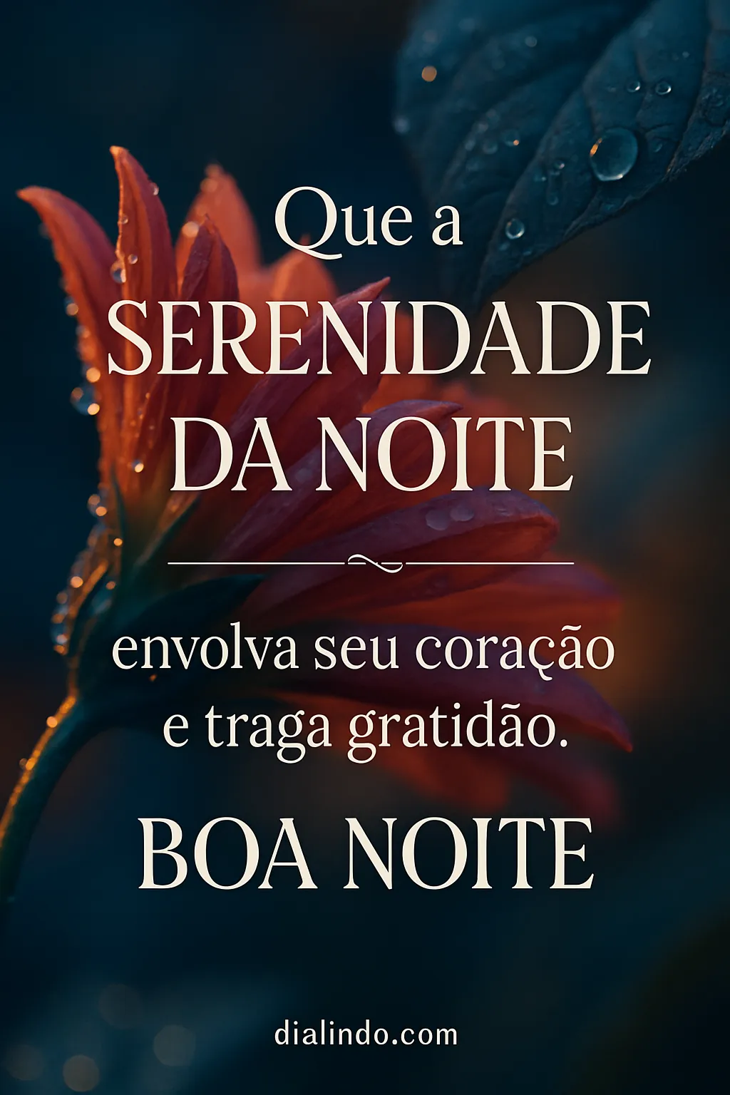 Serenidade Noturna e Gratidão