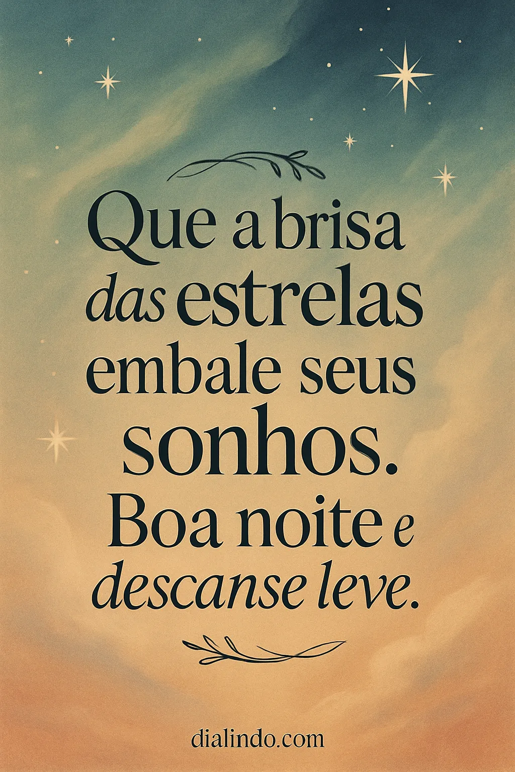 Sonhos Estelares em Noite Leve