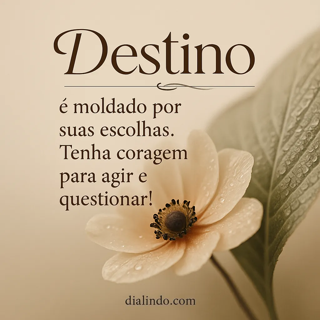 Coragem nas Escolhas da Vida