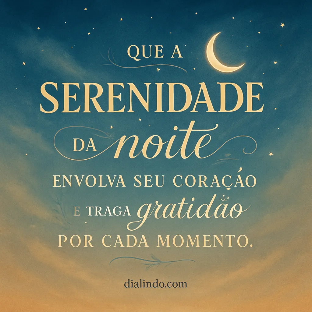 Noite de Gratidão e Serenidade