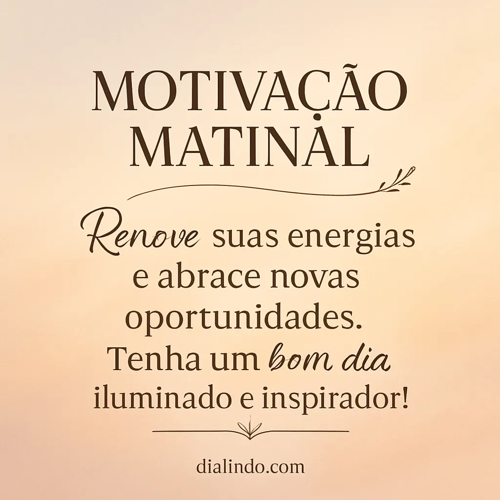 Renovação e Oportunidades Brilhantes