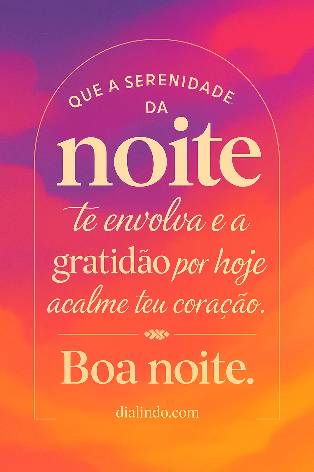 Serenidade e Gratidão Noturna