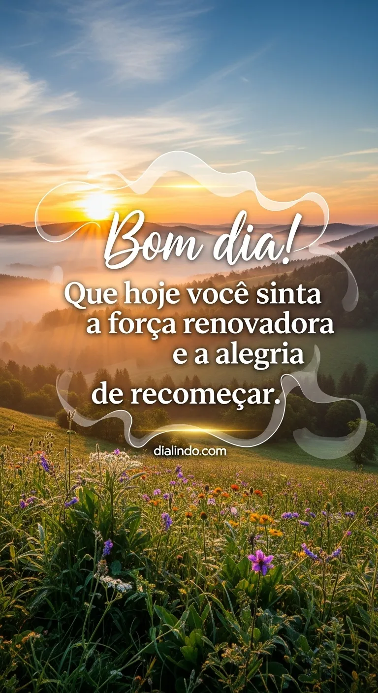 Renovação e Alegria do Recomeço