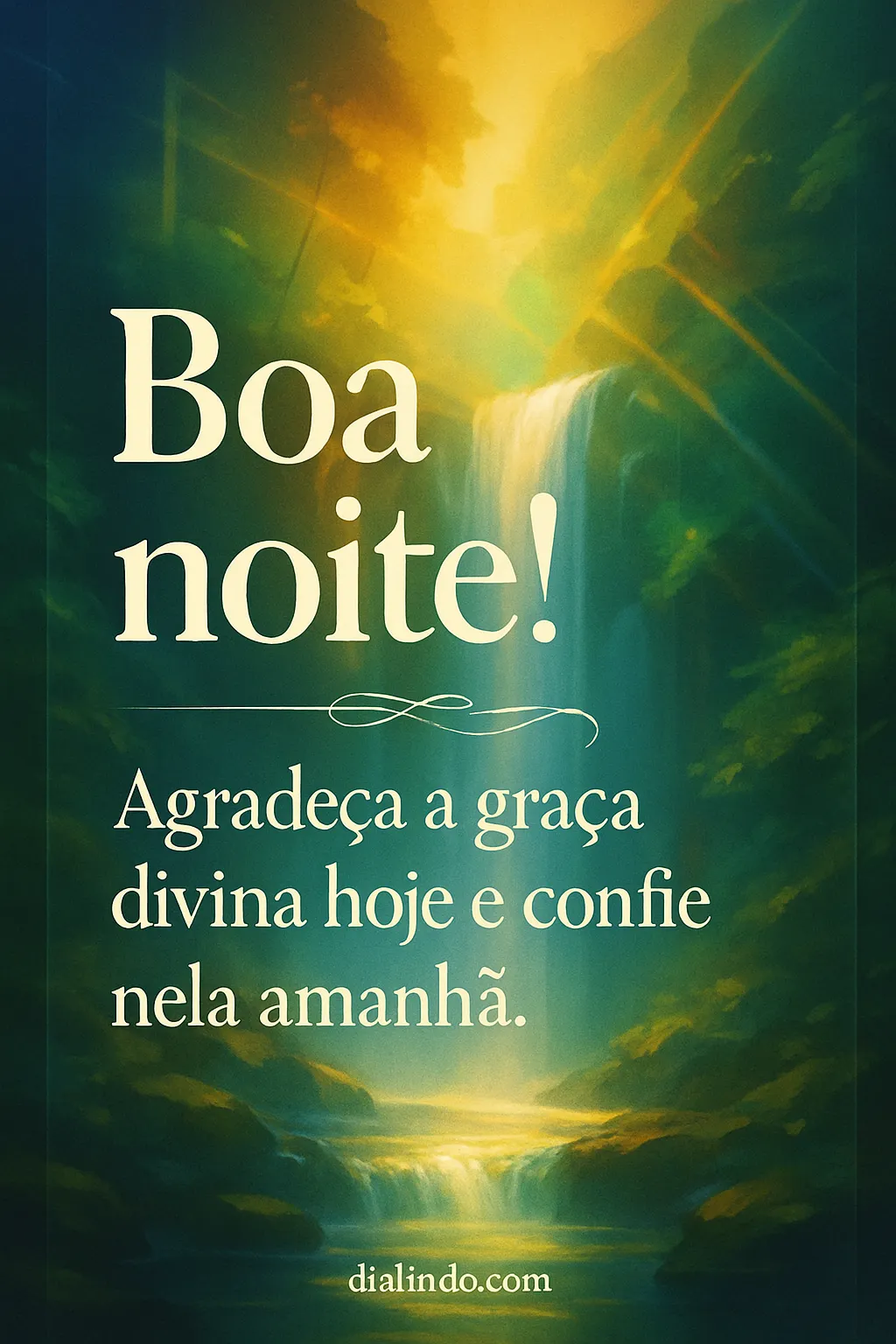 Gratidão Noturna, Fé Matutina