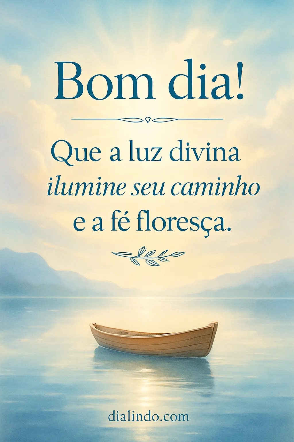 Luz Divina e Fé em Flor