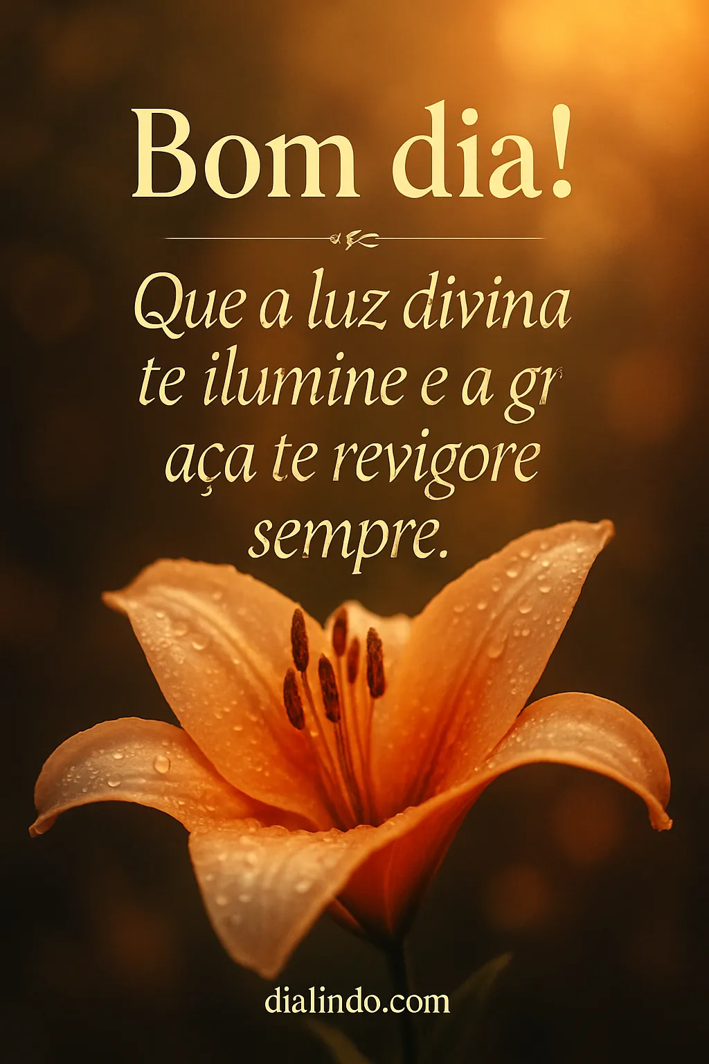 Luz, Graça, Bom Dia.