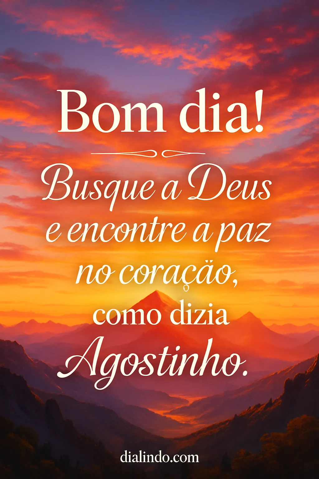 Agostinho: Paz no Divino Coração