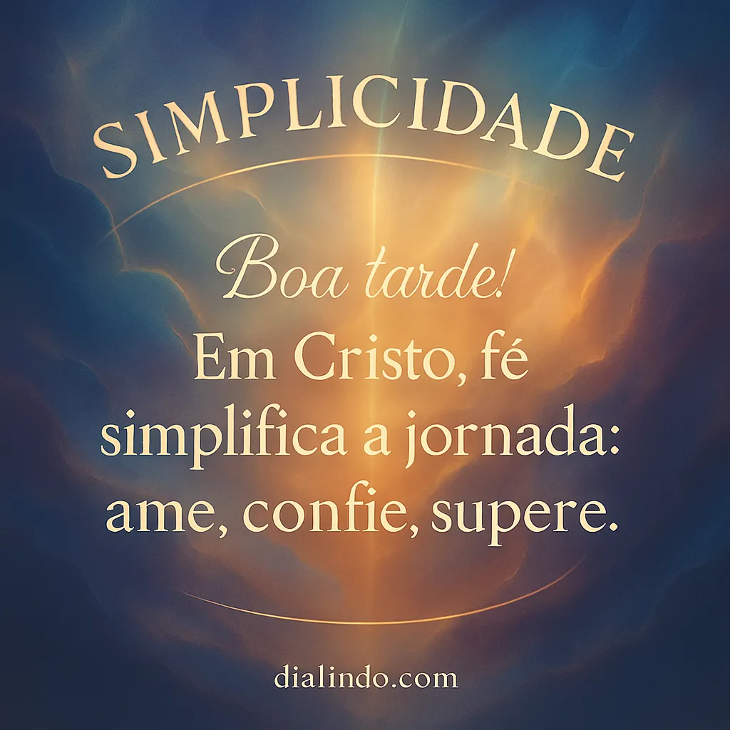 Amar, Confiar, Ascender em Cristo