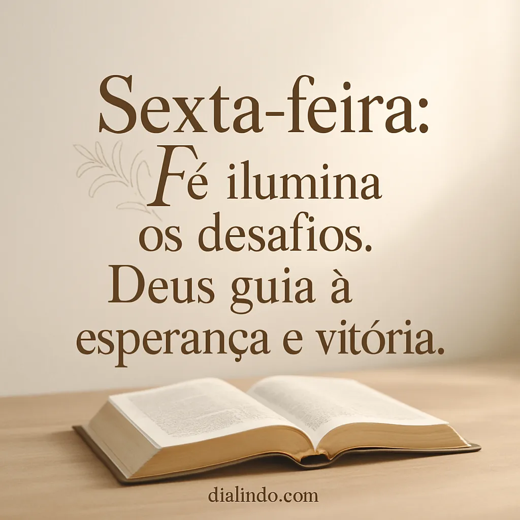 Sexta: Fé, Luz e Vitória