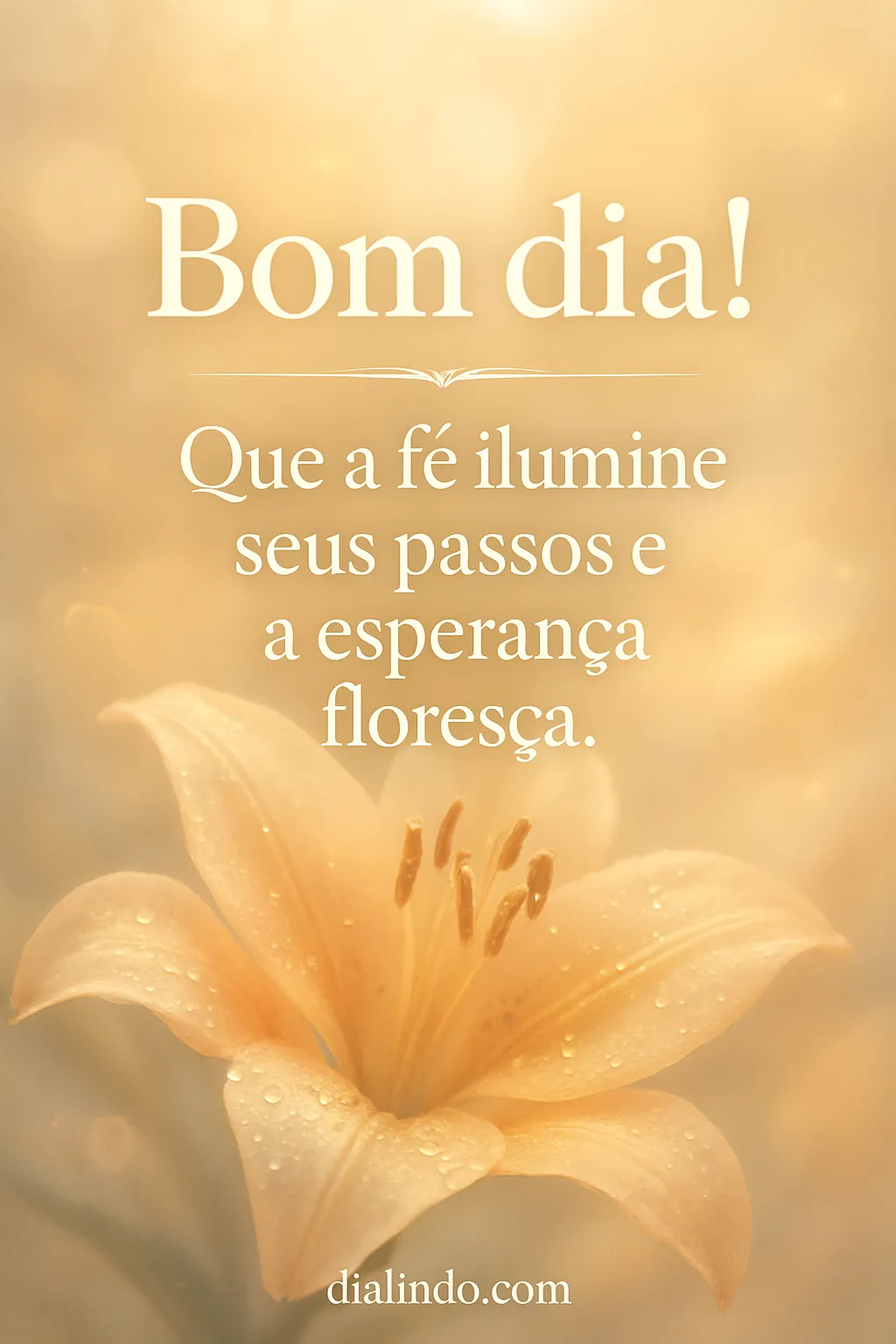 Passos Iluminados, Esperança Florida.