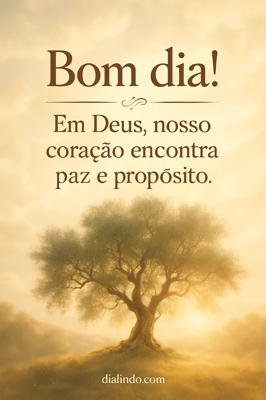Coração em Deus: Paz Propósito.