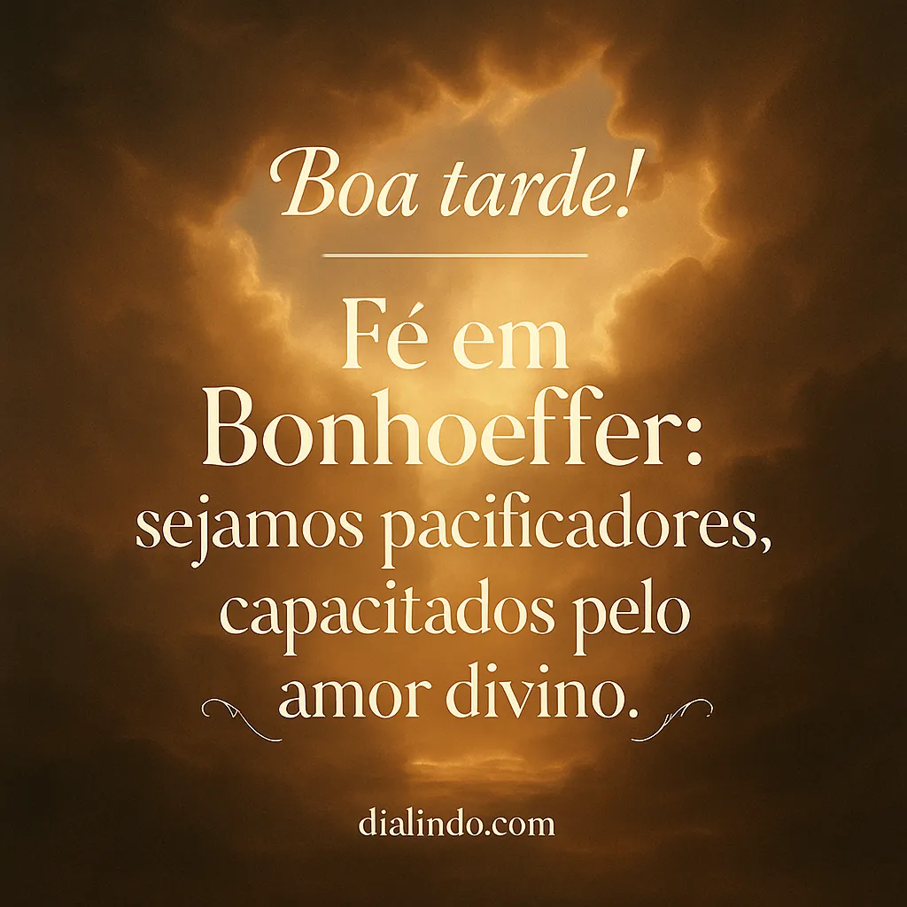 Bonhoeffer: Amor pacificador.