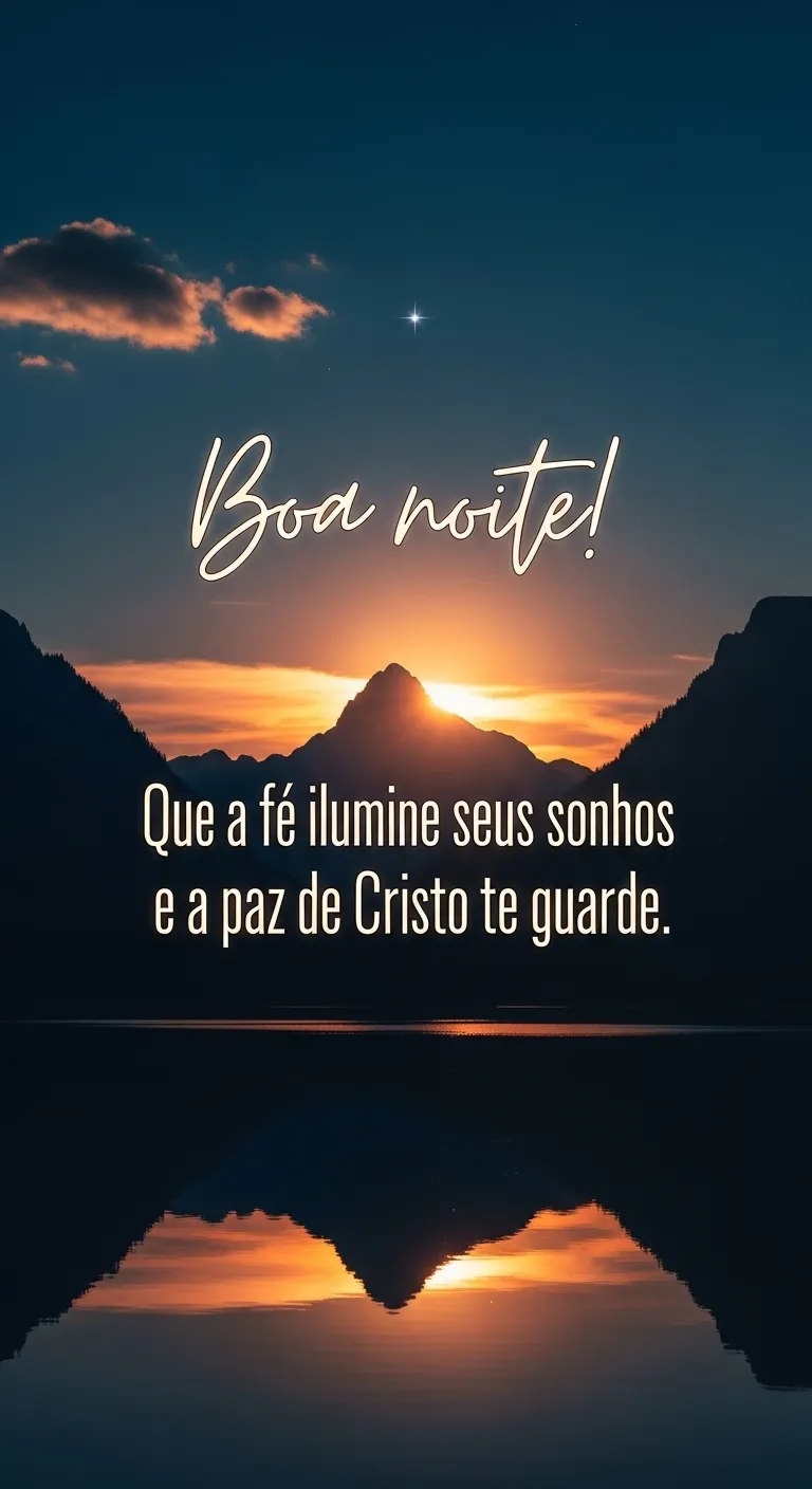 Sonhos iluminados, paz divina.
