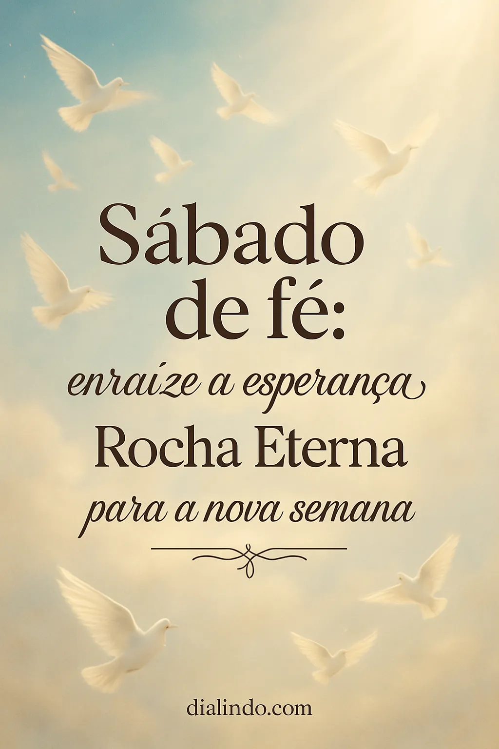 Âncora na Rocha, Nova Semana.