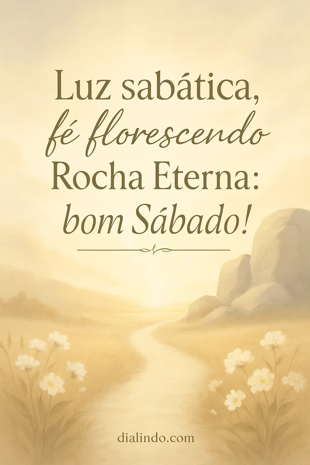 Sábado: Luz, Fé, Eternidade