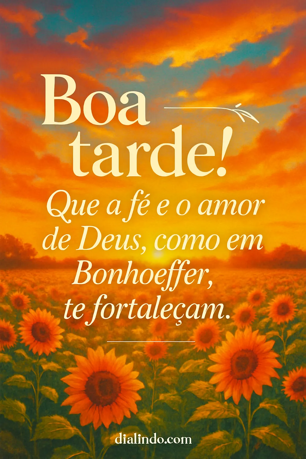 Fé Bonhoefferiana: Amor Fortalecedor - Imagem inspiradora
