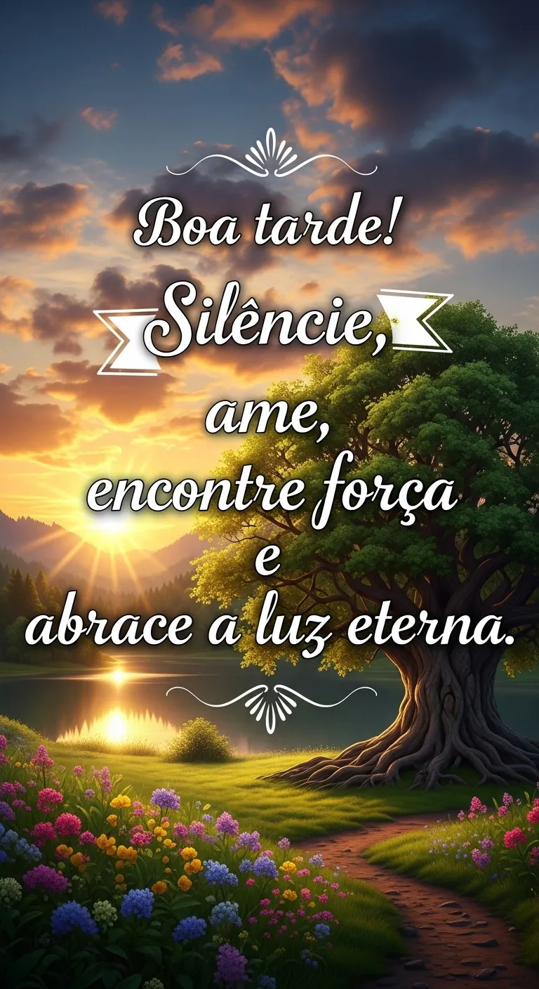 Silêncio, Amor, Força, Luz Infinita.