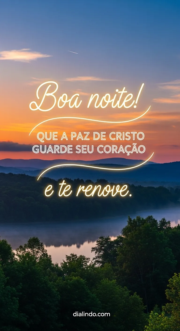 Paz renovada em Cristo.