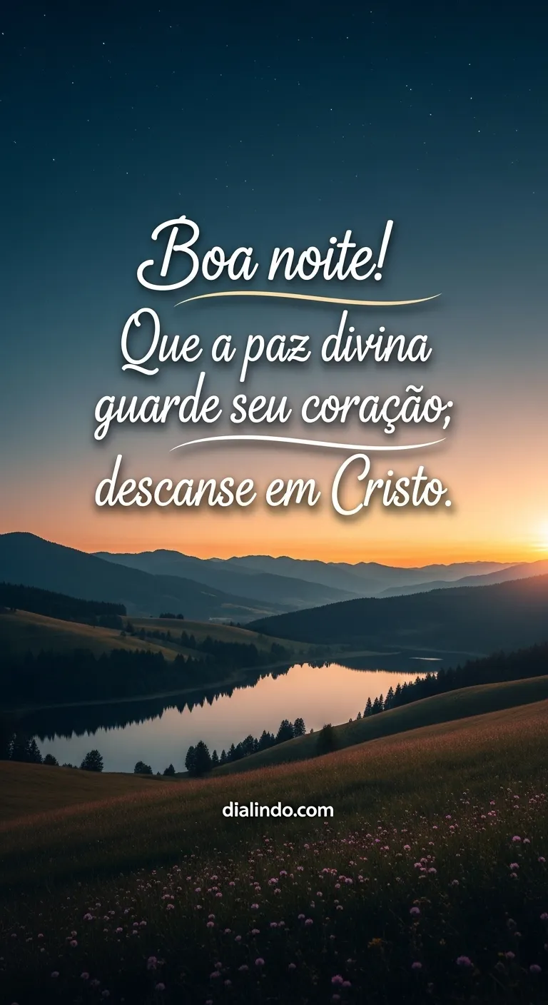 Paz Noturna em Cristo.
