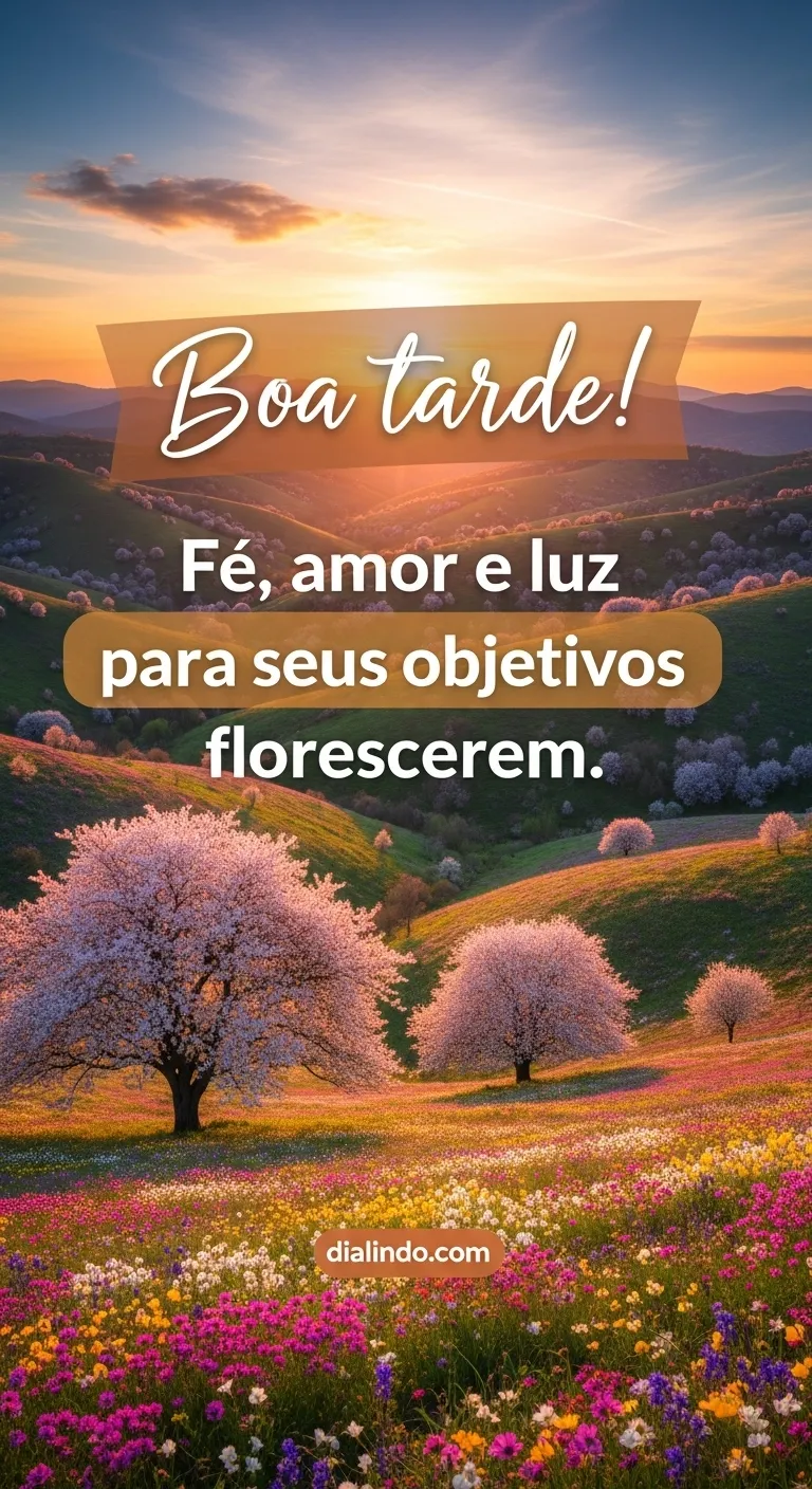 Florescer: Fé, Amor, Luz.