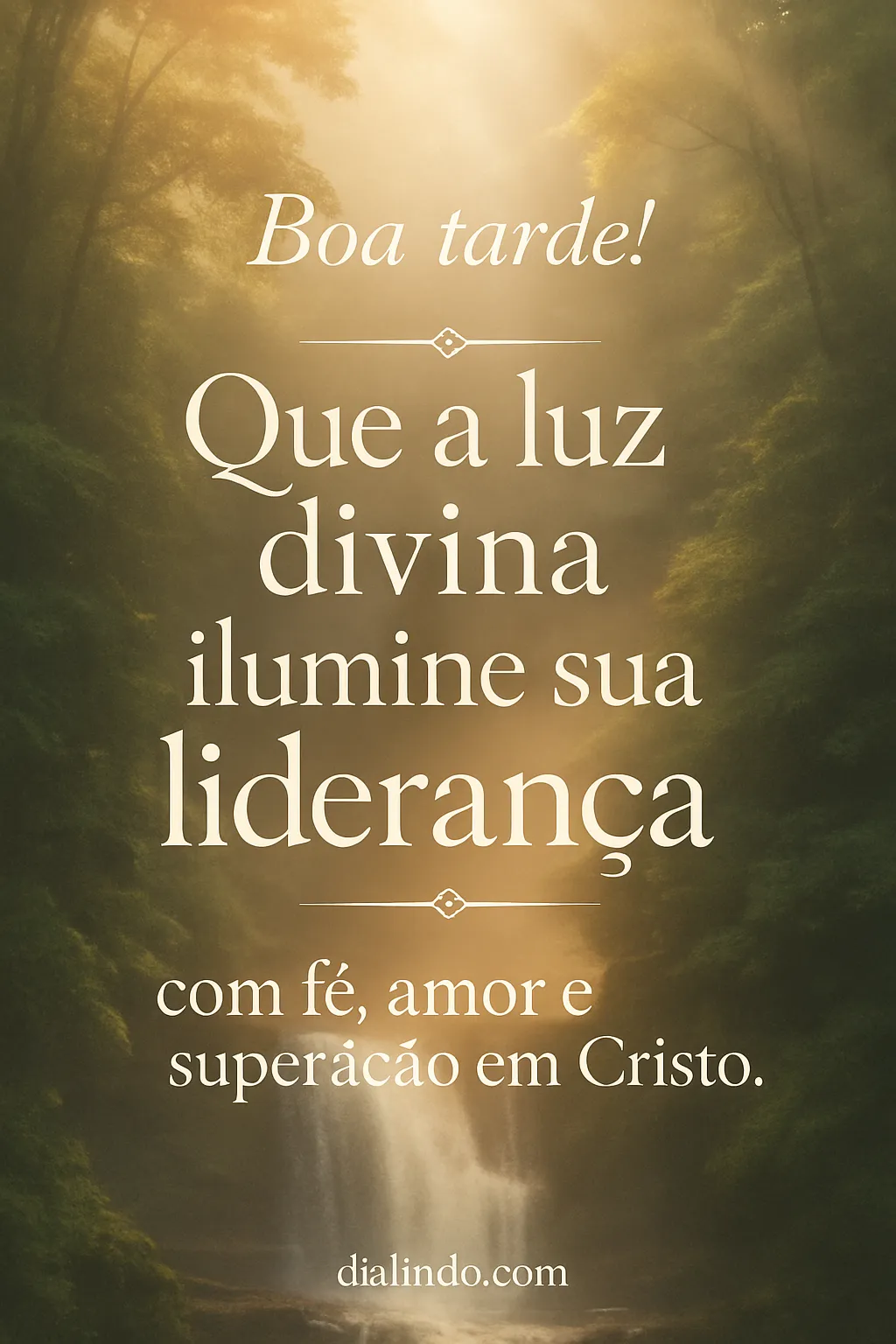 Liderança Iluminada em Cristo.