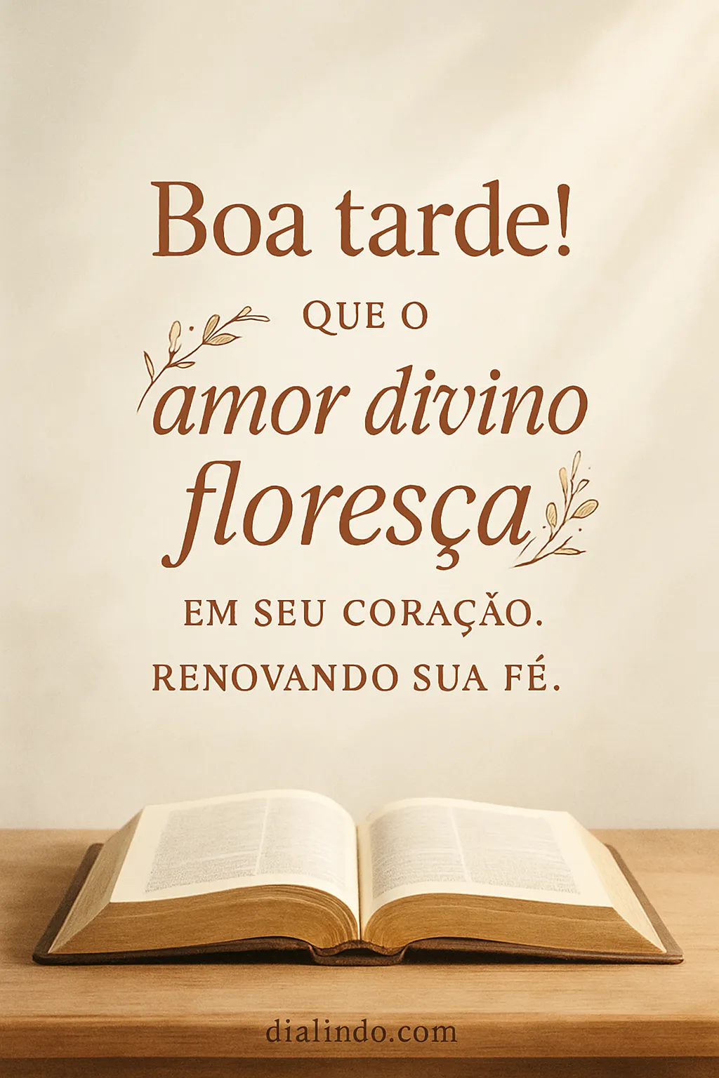 Amor Divino: Florescer da Fé