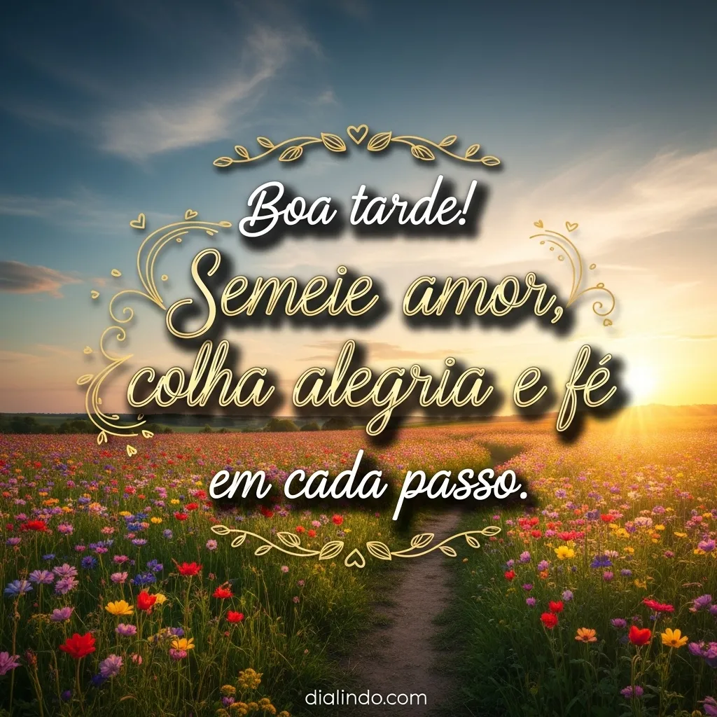 Colheita de Amor e Fé.