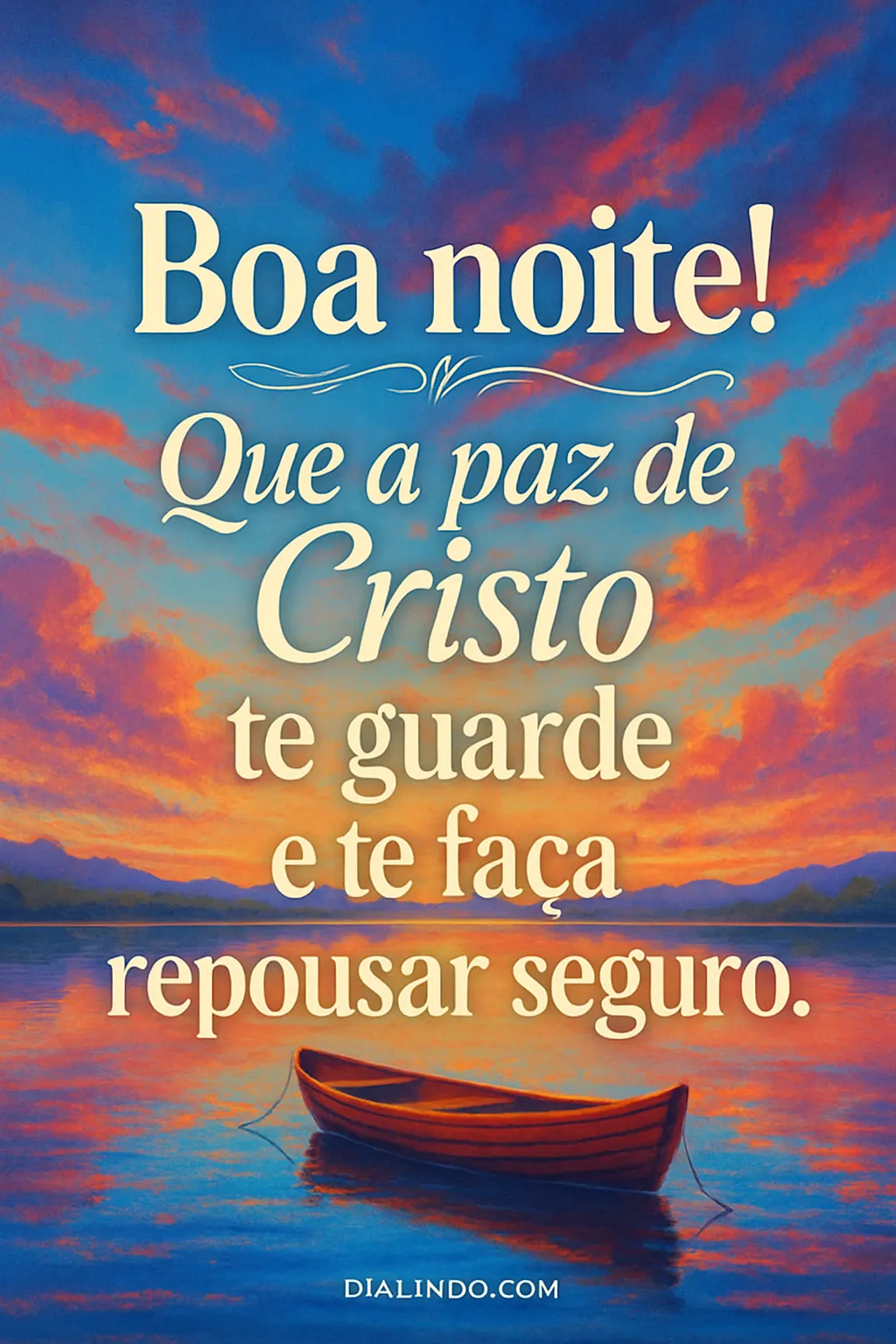 Descanso seguro em Cristo.