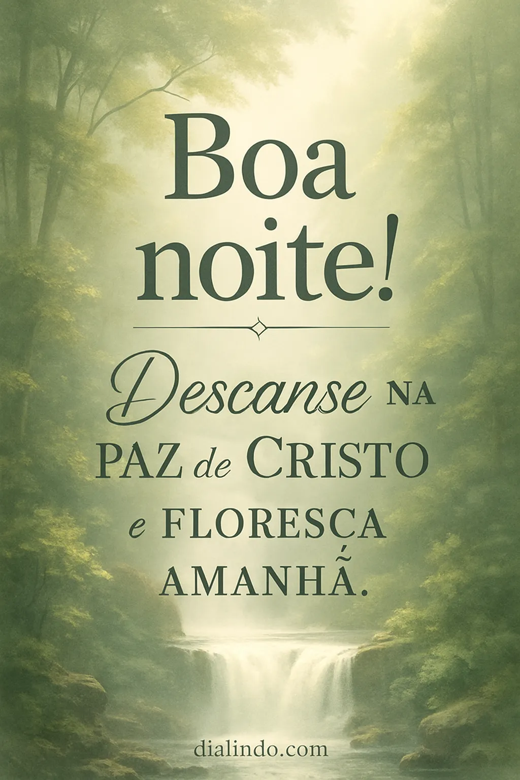 Renovação: Paz, Descanso, Florescer.