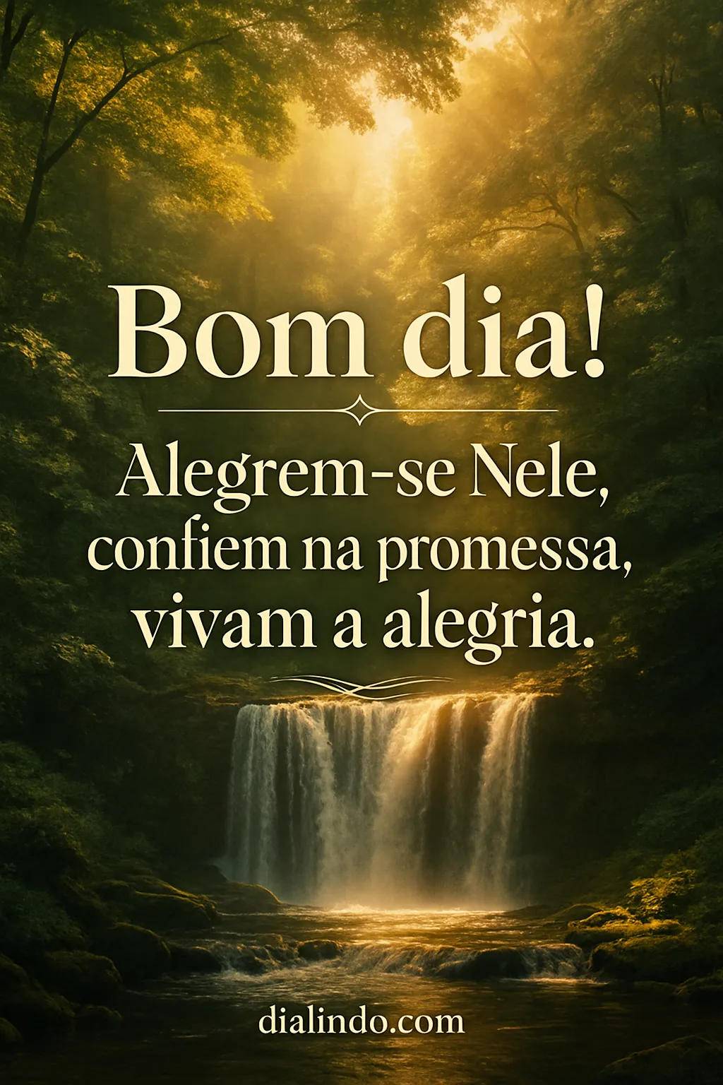 Alegria Nele, Promessa Viva.