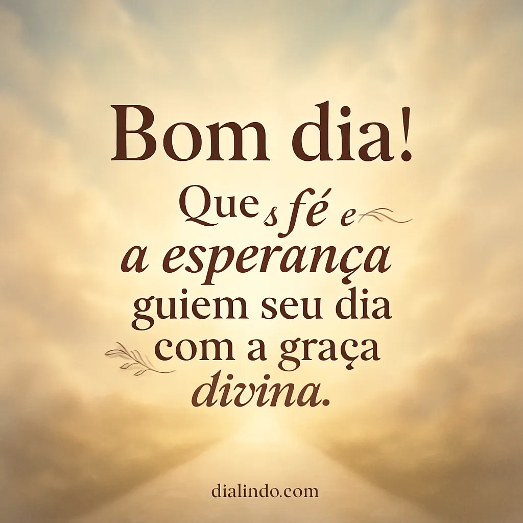 Graça Divina no Amanhecer.