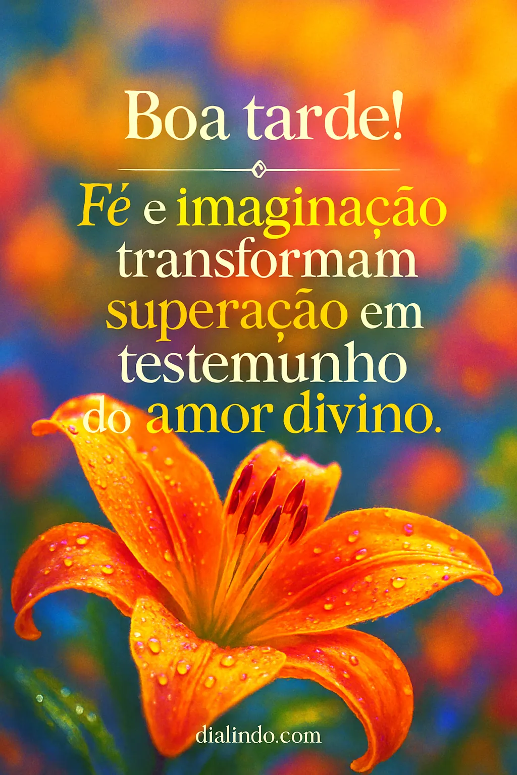 Amor Divino Esculpe Testemunhos