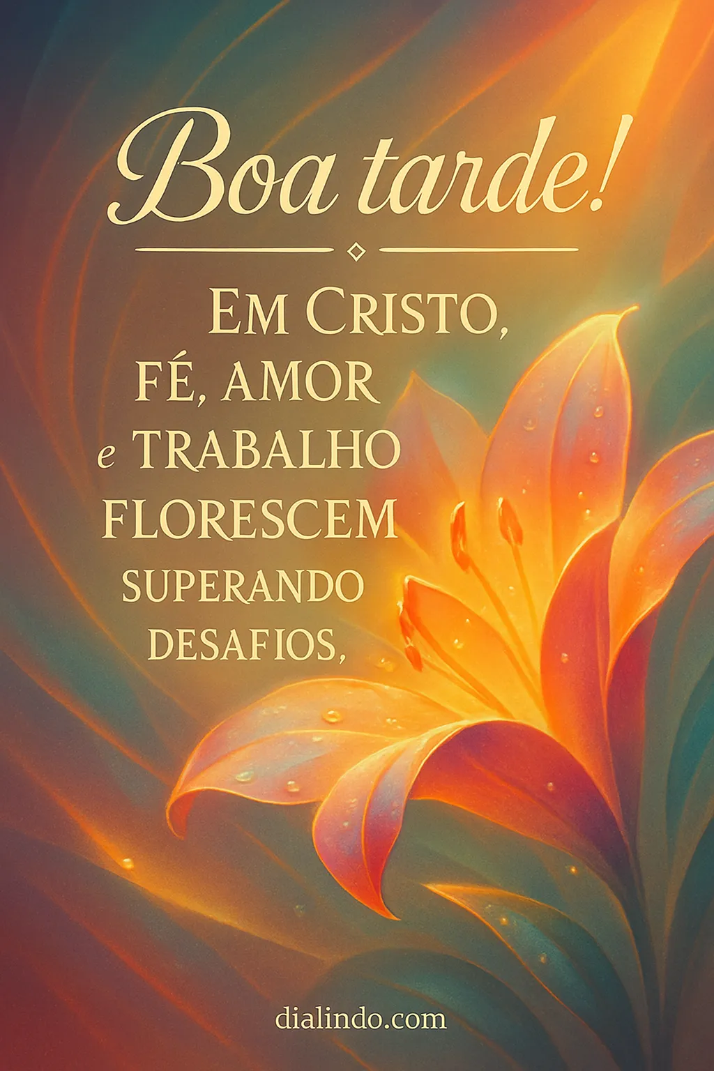 Florescer Triunfal: Cristo, Ação, Amor