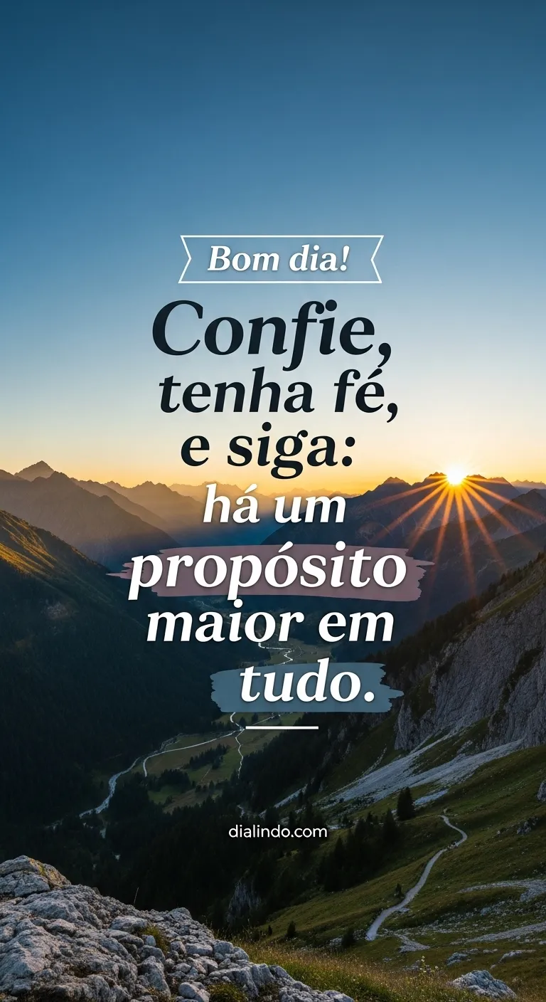 Propósito: A Fé no Seguir